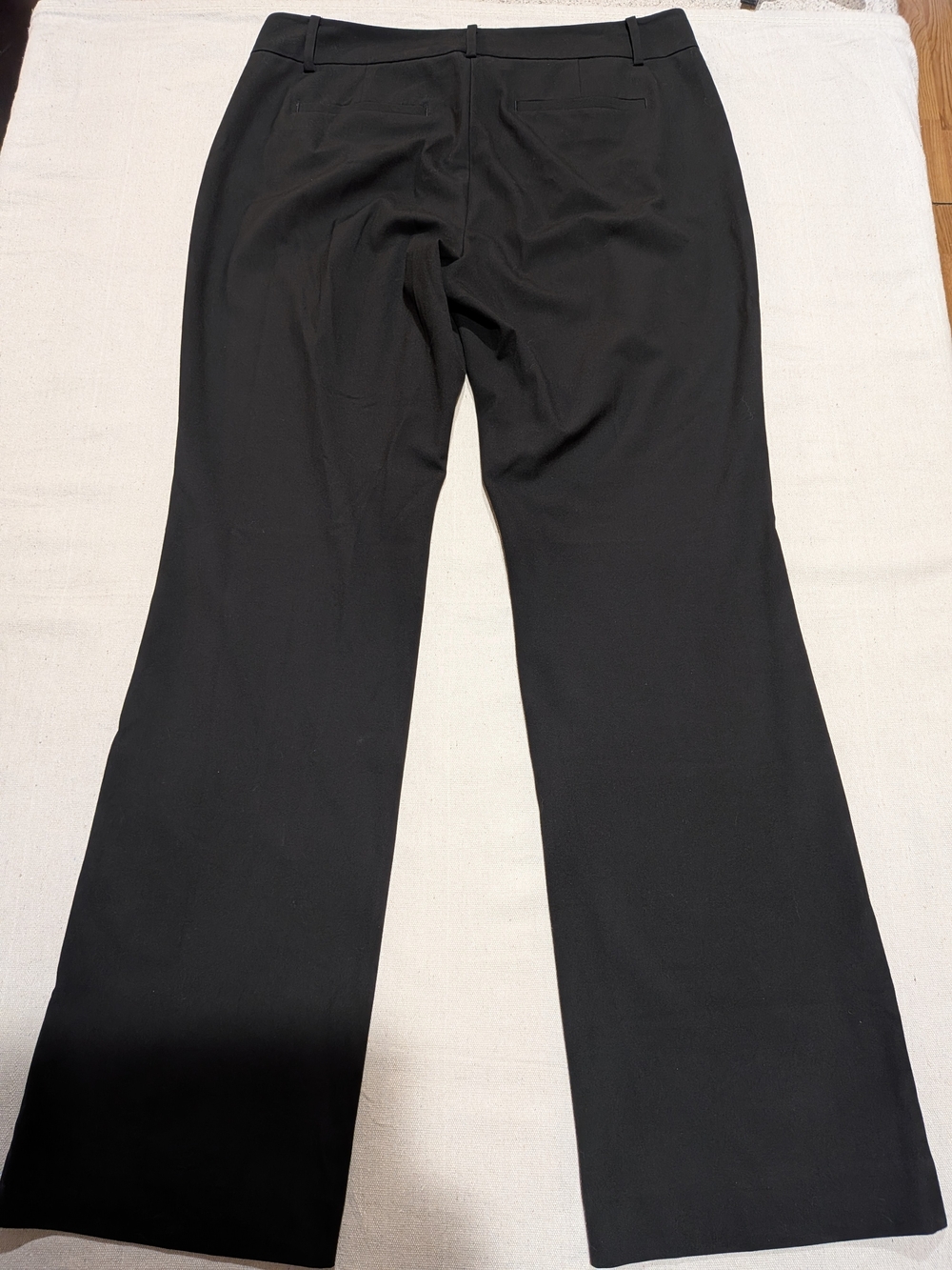 Black Straight Leg Dress Pants Work Career Office Trousers - Picture 2 of 10
